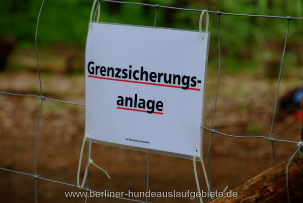 Grensicherungsanlagen am Schlachtensee